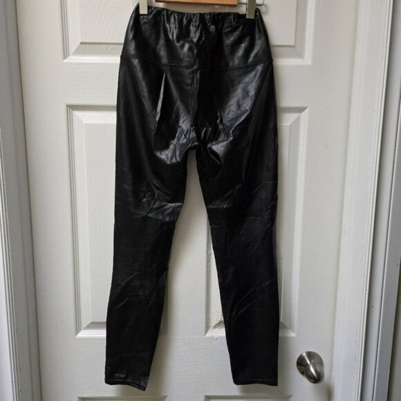 Wilfred Free Daria Black Pant High-waisted Vegan Leather leggings - Picture 4 of 6